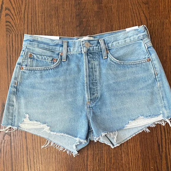 NWT Women’s AGOLDE Parker Vintage Cut-Off Short in Animate Size 27 - Picture 1 of 5